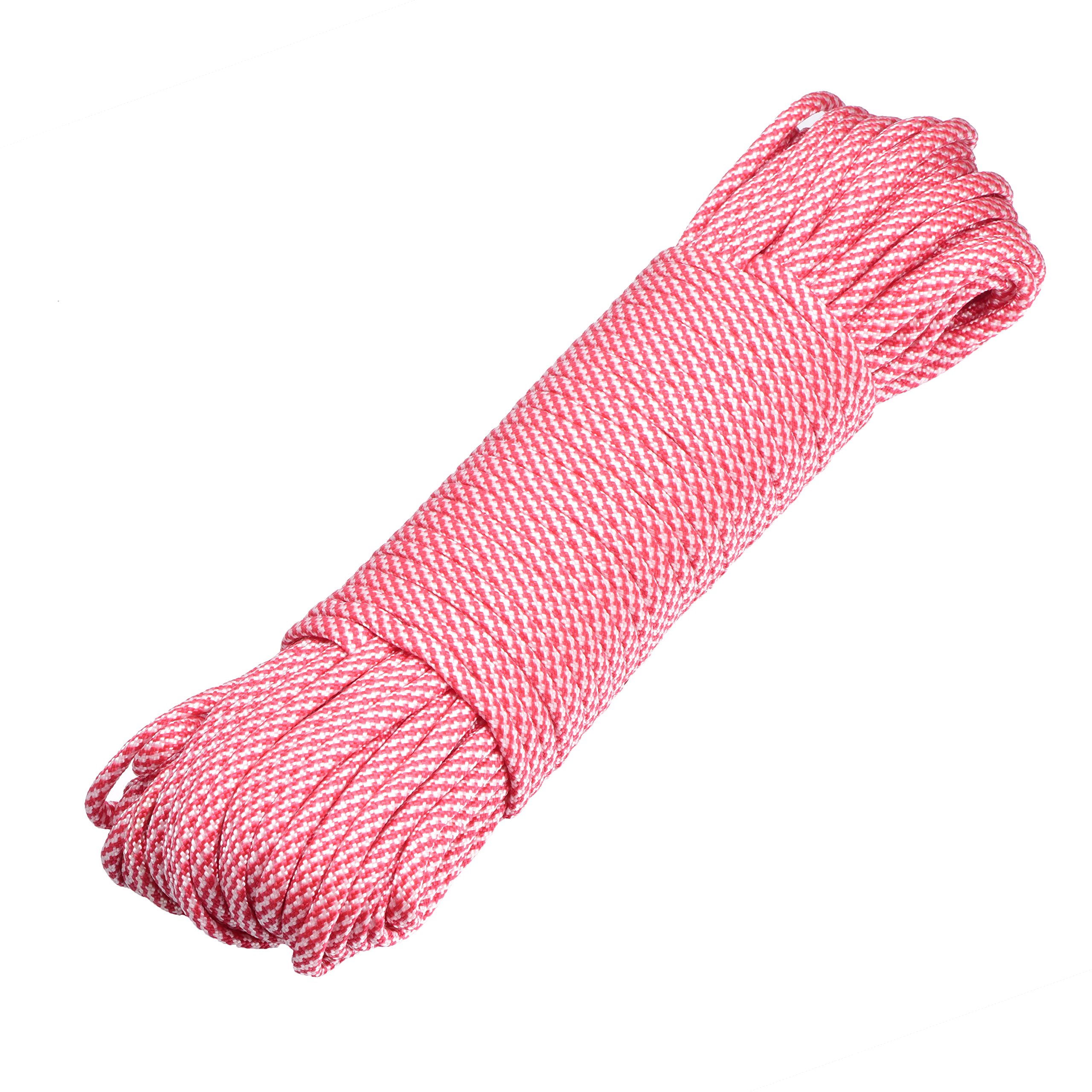 DonDon Cuerda de 30 Metros de Nylon Cuerda de Paracord Cuerda de Supervivencia para Actividades al Aire Libre, para Camping y para Manualidades 4 mm – 7 filamentos Verde Oscuro Camouflage — view 12
