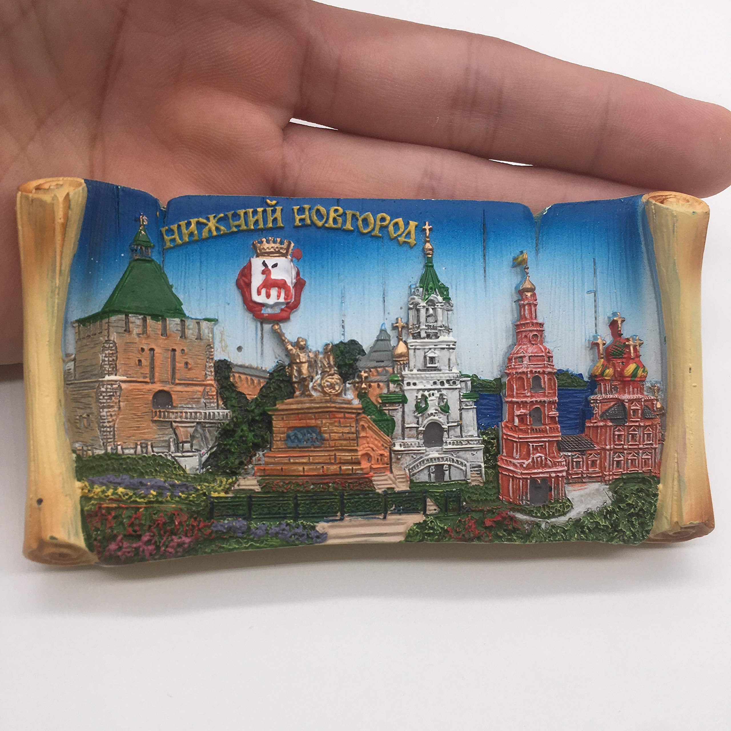 Fridge Magnet Red Square Moscow Russia 3D Resina Handmade Craft Tourist Travel Città Souvenir Collection Lettera Frigorifero Sticker