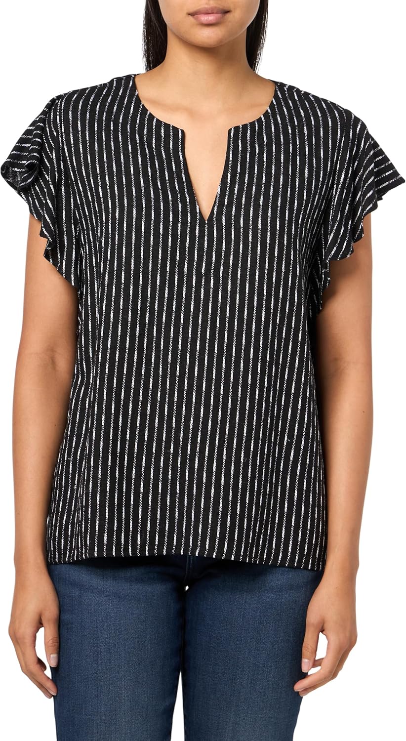 Vince Camuto Womens Blouse with Ruffle Sleeve