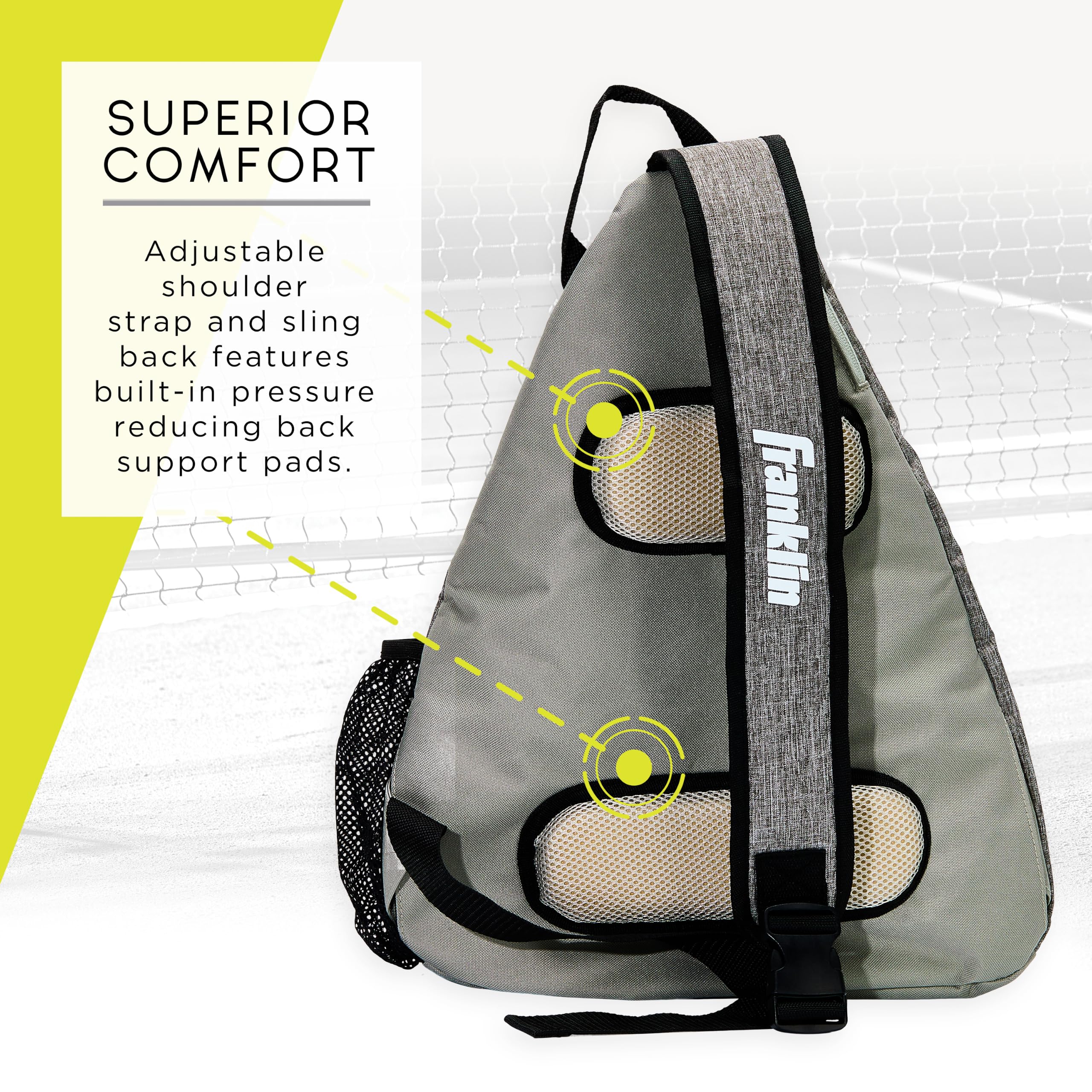 Franklin Sports Sac à Dos de Pickleball Officiel US – Contient Pagaies, Balles, Accessoires