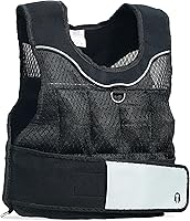 CAP Barbell Adjustable Weighted Vest 20lbs - Durable Comfort Fit with Removable Iron Weights for Running, Cardio & Strength Training