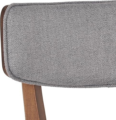 Miniatura 8 de Christopher Knight Home Alma Mid-Century - Juego de comedor de madera con sillas de tela, juego de 5 piezas, nogal natural y gris oscuro