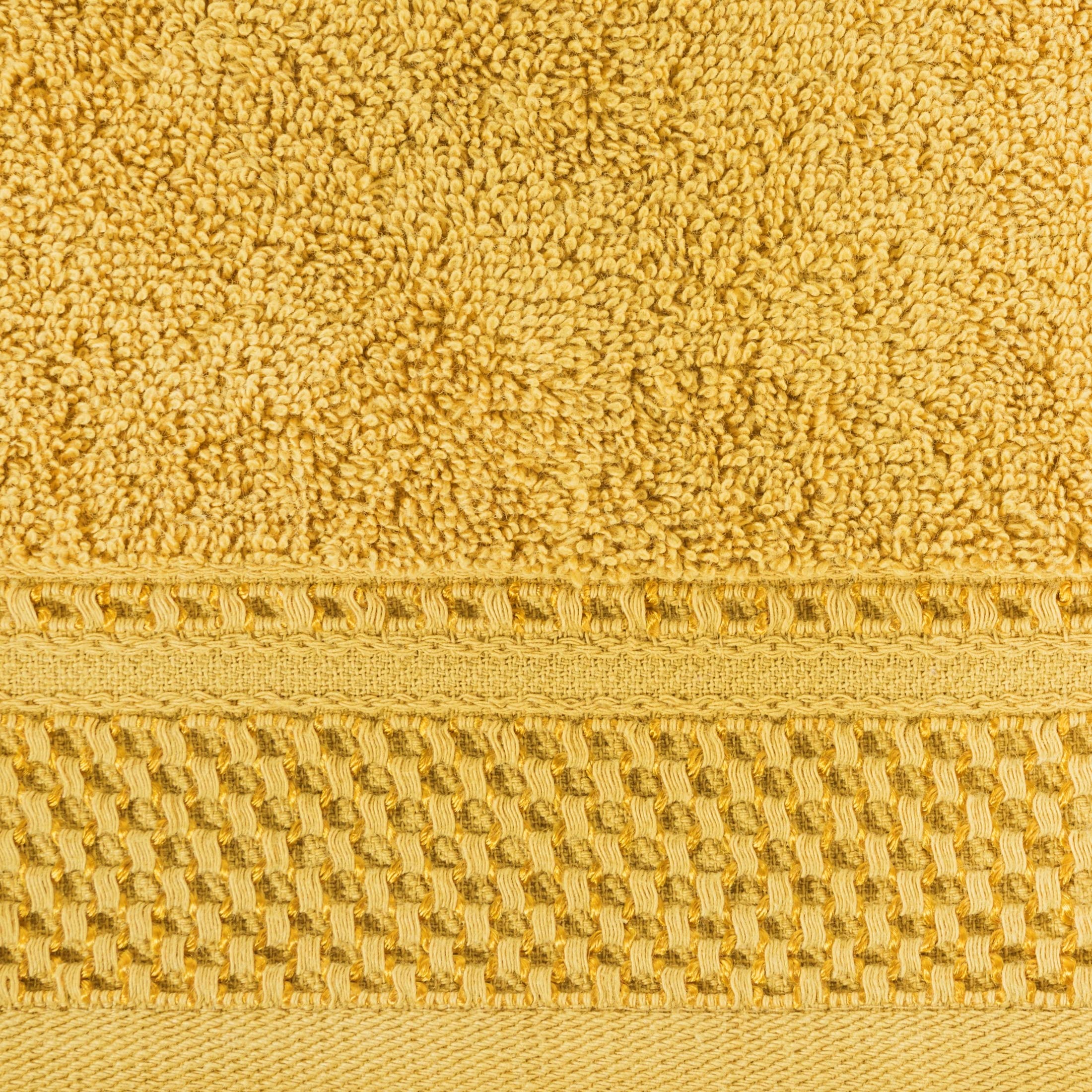 Eurofirany Carlo - Juego de Toallas de baño (3 y 6 Unidades, absorbentes, 100% algodón, 580 g/m, 3 y 6 Unidades), Color Amarillo Colza