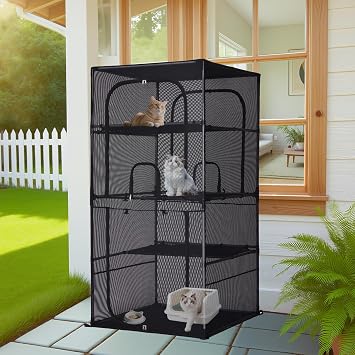 Catio Outdoor Cat Enclosure Window 61.4" H Large Cat Cage