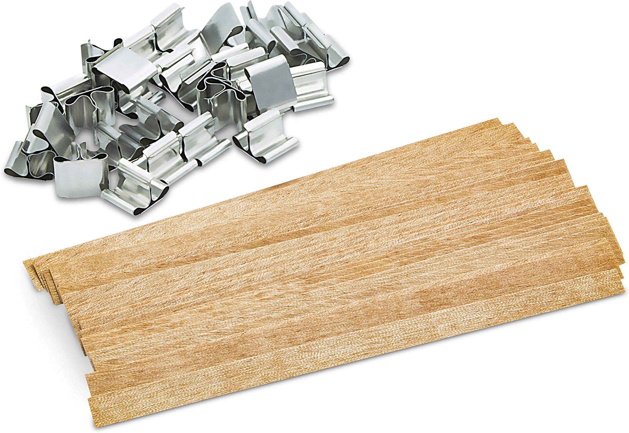 Homepal Wood Wicks for Candle Making with Paraffin or Soy Wax, DIY 5.9 Inch (15cm) Length, 50 Pieces