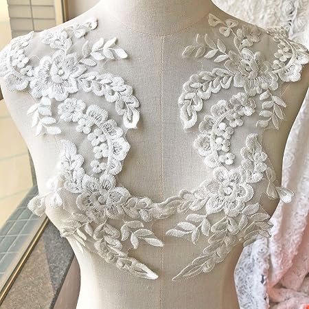 White lace applique Clearance