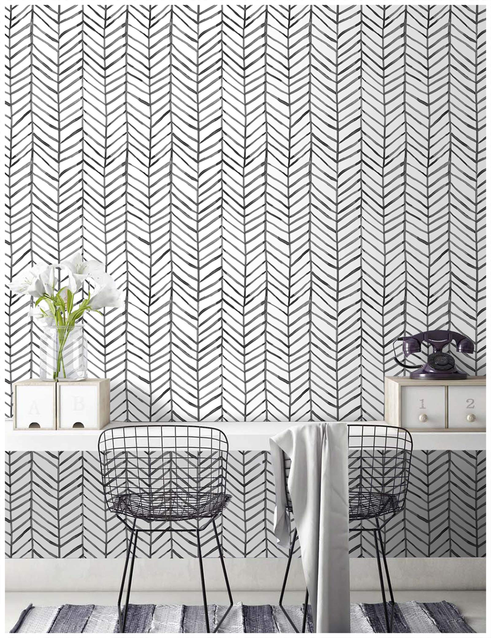 HaokHome 96020-1 - Papel pintado de rayas (45 x 10 m)