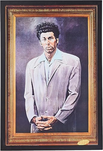 CosmoKramer RetratoSeinfeld TV Show 36x 24Art PrintPóster enmarcado (Decoración de pared Humor Famoso Pintura Pop la cultura