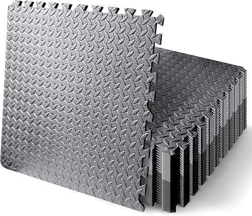 Tapete de ejercicio grueso para rompecabezas, 50 piezas de espuma EVA, azulejos entrelazados para equipos de gimnasio y cojín para entrenamientos,