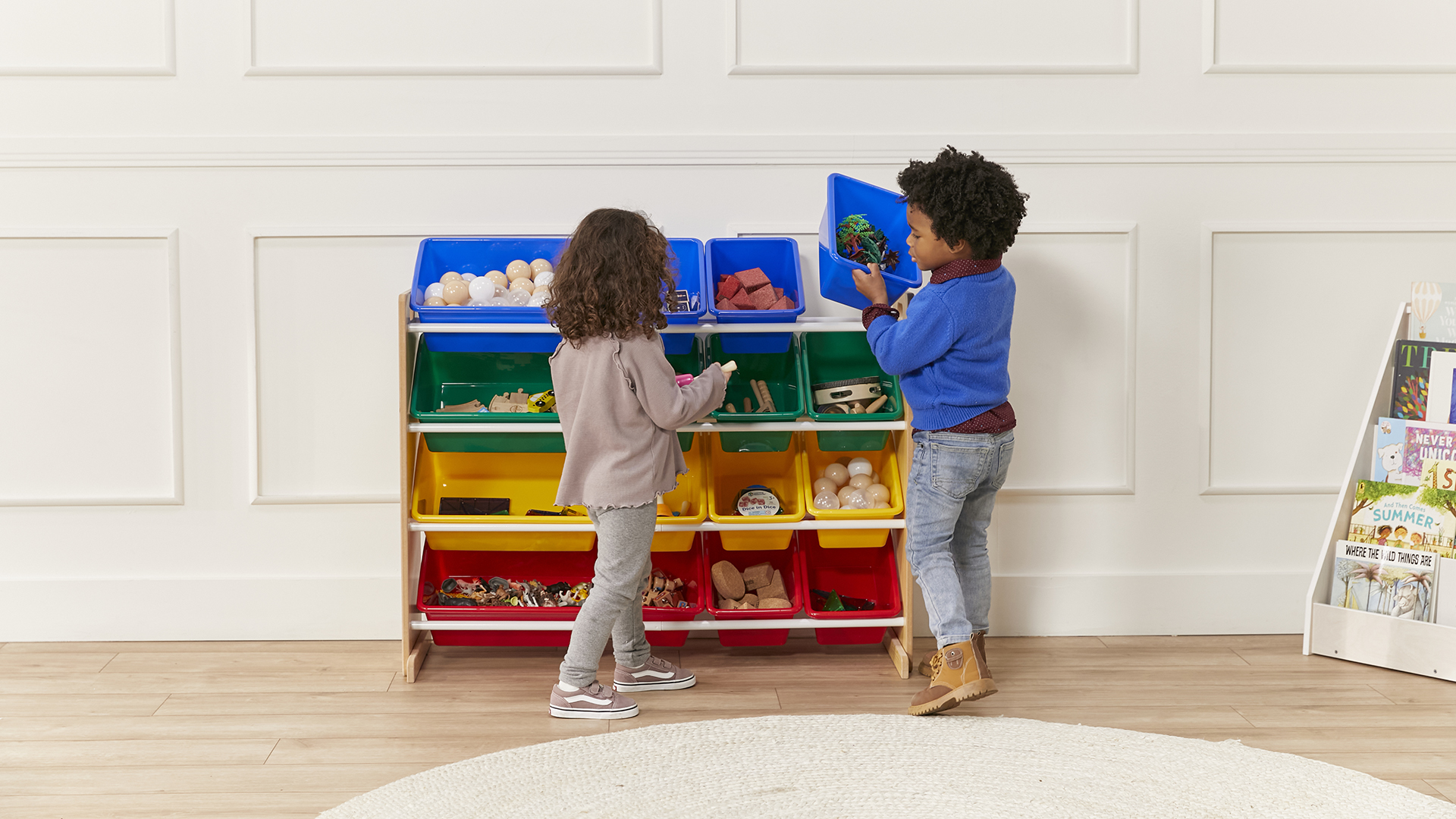 Amazon.com: ECR4Kids 4-Tier Organizer with 12 Removable Plastic