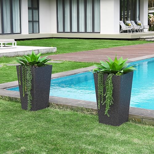 Miniatura 5 de Plantas artificiales de agave falso, planta suculenta de 28 pulgadas, tallos de suculentas artificiales de gran tamaño para interiores y exteriores,