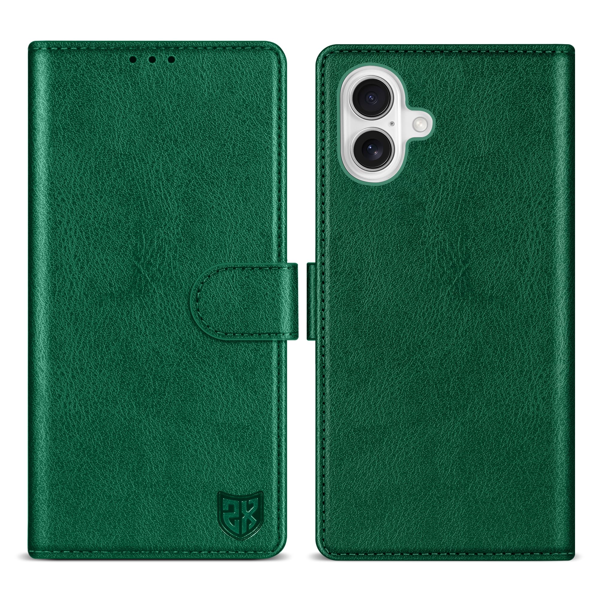 ZZXX for iPhone 16 Wallet Case with [RFID Blocking] Card Slot Kickstand Magnetic Closure Leather Flip Fold Protective Phone Case for iPhone 16 Case