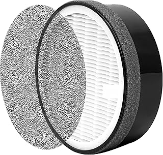 LV-H132 Replacement Filters for Levoit LV-H132-RF Air Purifier 3-in-1 Black PU filter mesh+H13 True HEPA +Activated Carbon Filters 1 Pack