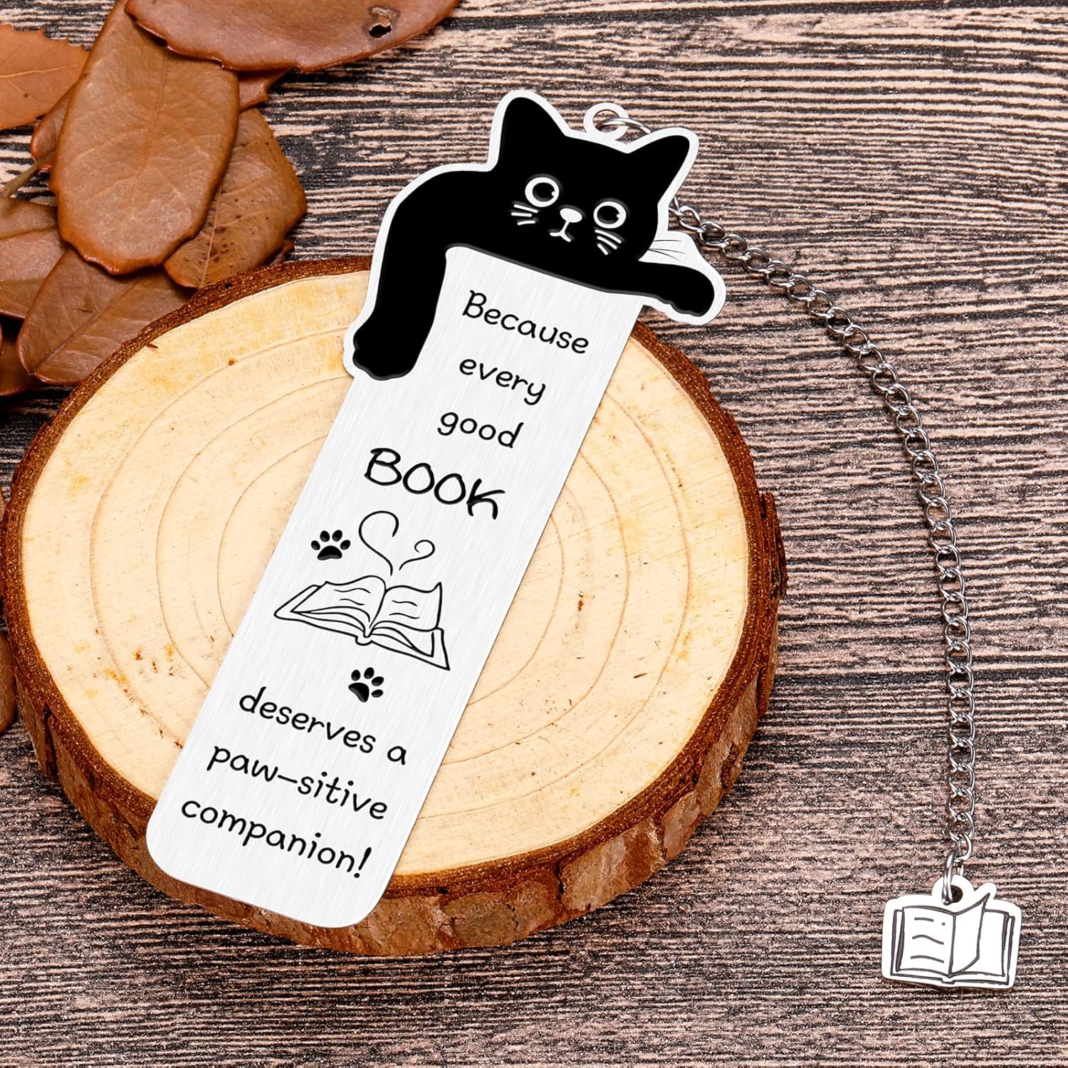 Cat Bookmarks for Book Lovers, Boo Basket Stuffers for Women, Cat Lover Gifts for Women Men, Christmas Stocking Stuffers for Teen Girls Pet Lover, Cute Book Marks for Reading, Christmas Birthday Gifts - Image 2