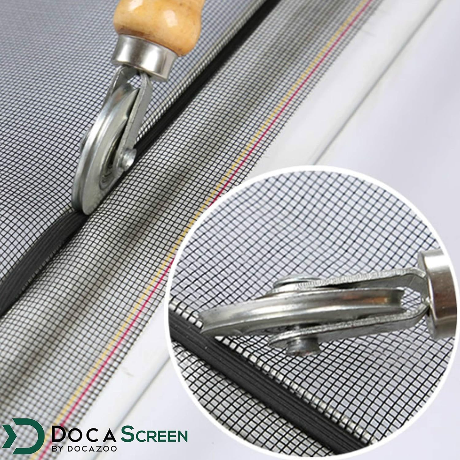 DOCA Pet Proof Window Screen Replacement Mesh 48" x 50 ft – Heavy Duty Fiberglass Dog & Cat Resistant Screen Roll for Window, Door, Patio, Porch & Sliding Door Repair, Black