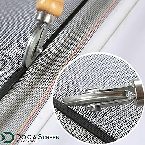 Miniatura 6 de DOCA - Malla de malla para mascotas de 48 x 118 pulgadas, repuesto para ventana, rollo de malla de fibra de vidrio resistente para patio, porche,