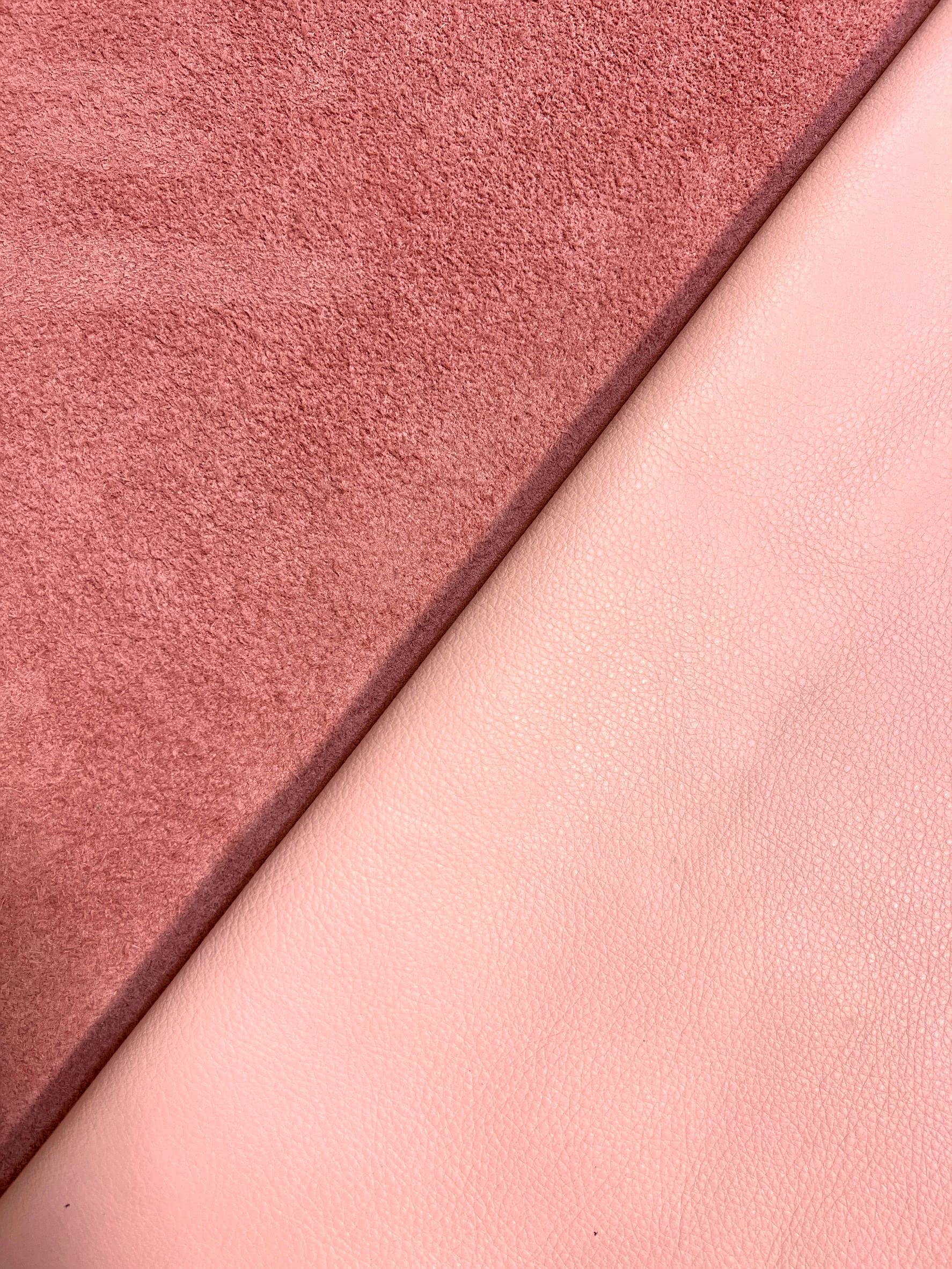 Piel de vaca de grano natural (rosa, 20 pies cuadrados (lado completo))