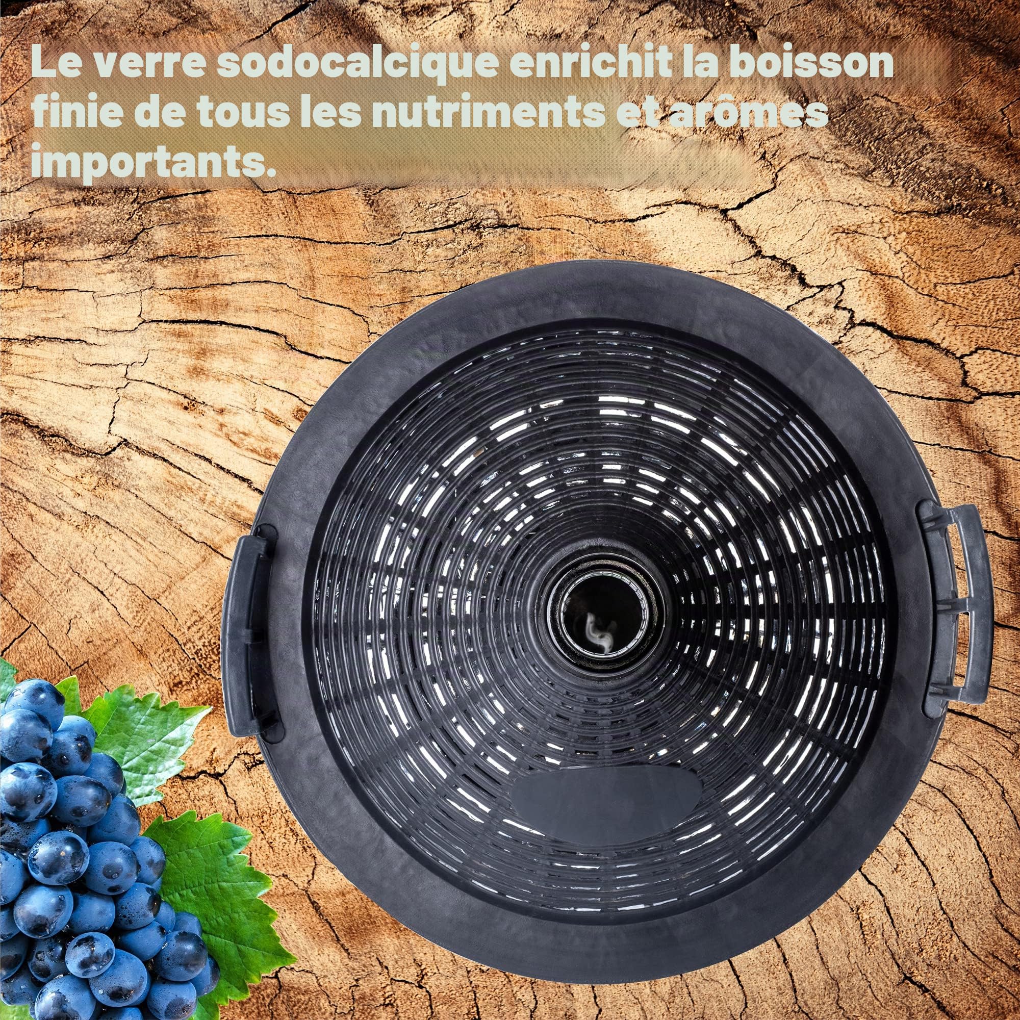 KADAX bonbonne en Verre 20L – Ballons de Fermentation à col étroit avec Panier pour vin, bière & cidre