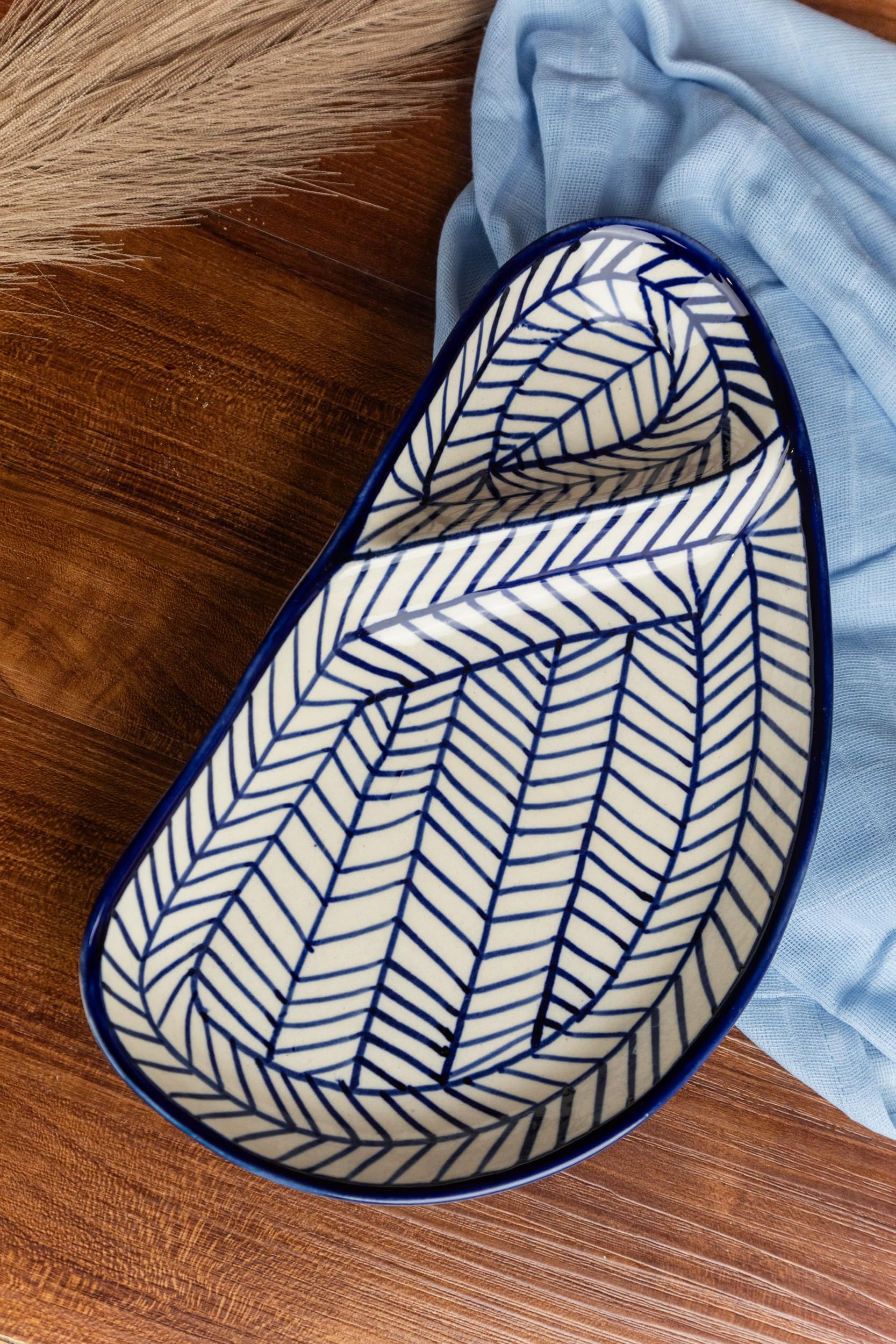 Decor Doers Handpainted Chip n Dip Serving Platter 20cm