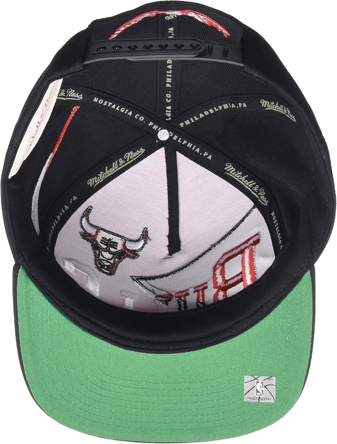 Mitchell & Ness Chicago Bulls NBA Multiply Snapback Hat Adjustable Cap - Red/Black