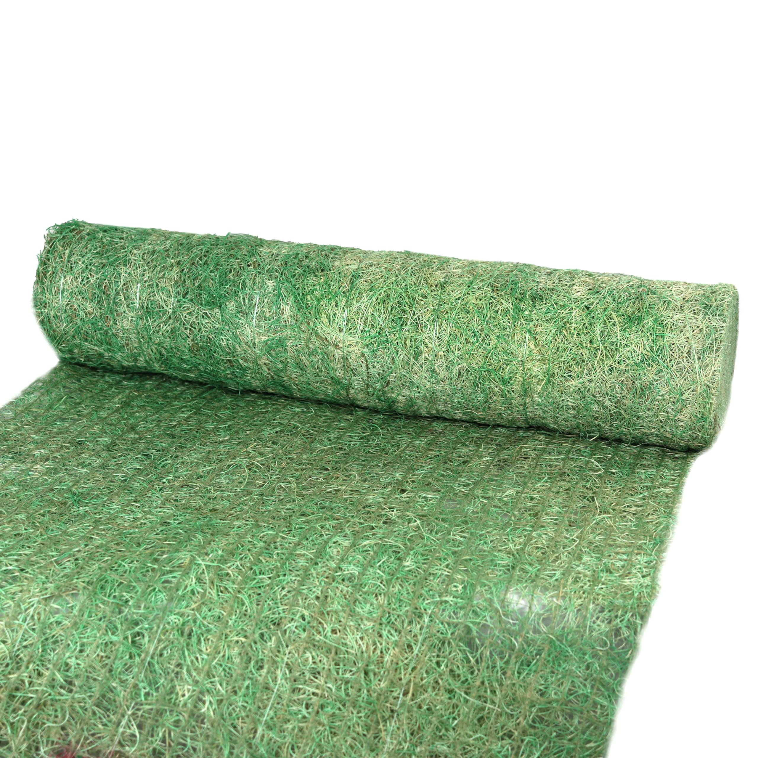 American Excelsior QuickGRASS Pro Green Jute Net Erosion Control Blanket Landscape Roll - 2-1/2'x50'