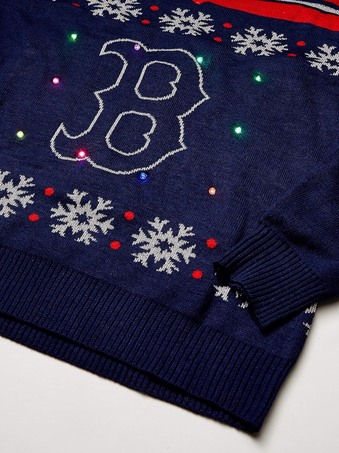 FOCO MLB Unisex-Adult Light Up V-Neck Sweater - Womens : Sports & Outdoors