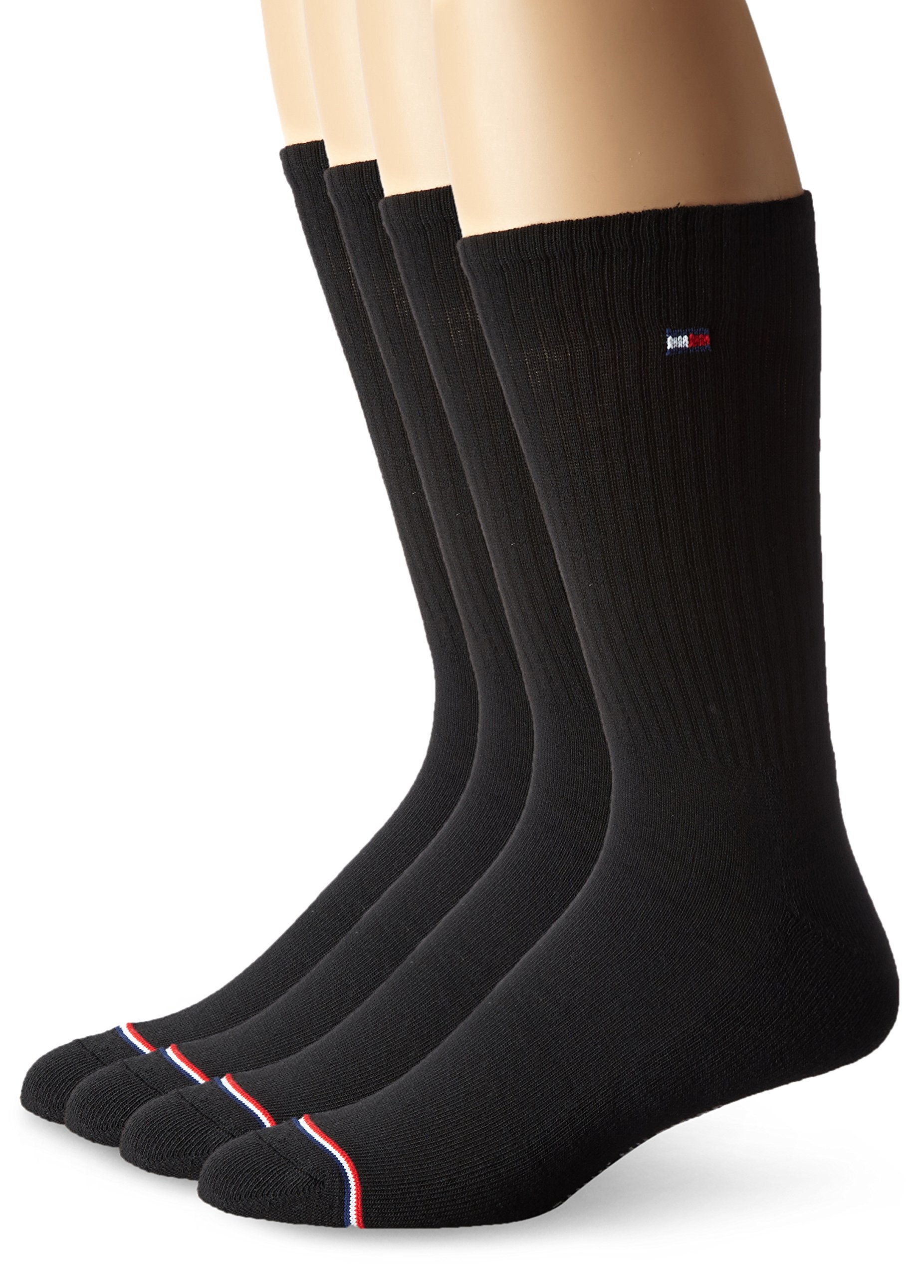 Tommy Hilfiger Men's 4 Pack Basic Casual Crew Sock