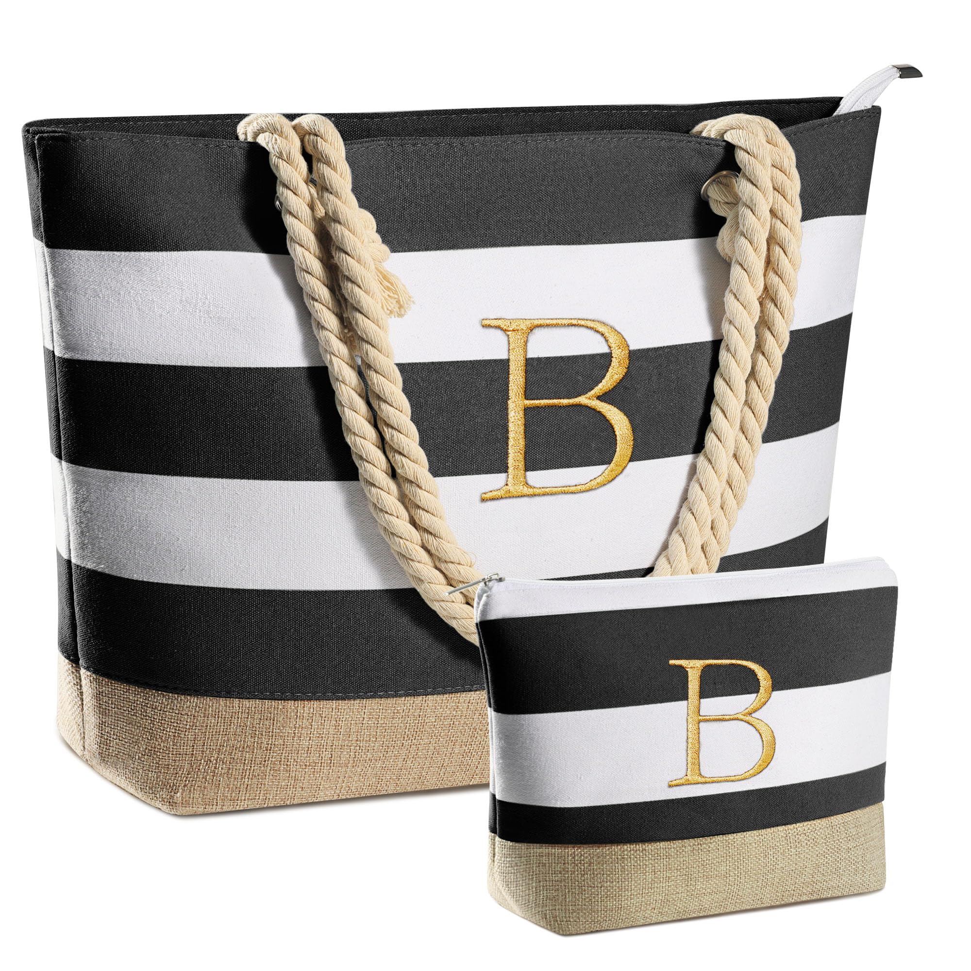 YOOLIFE Beach Bags for Women - Travel Canvas Beach Tote, Pool Waterproof Bag, Travel Essentials, Gifts for Women Birthday