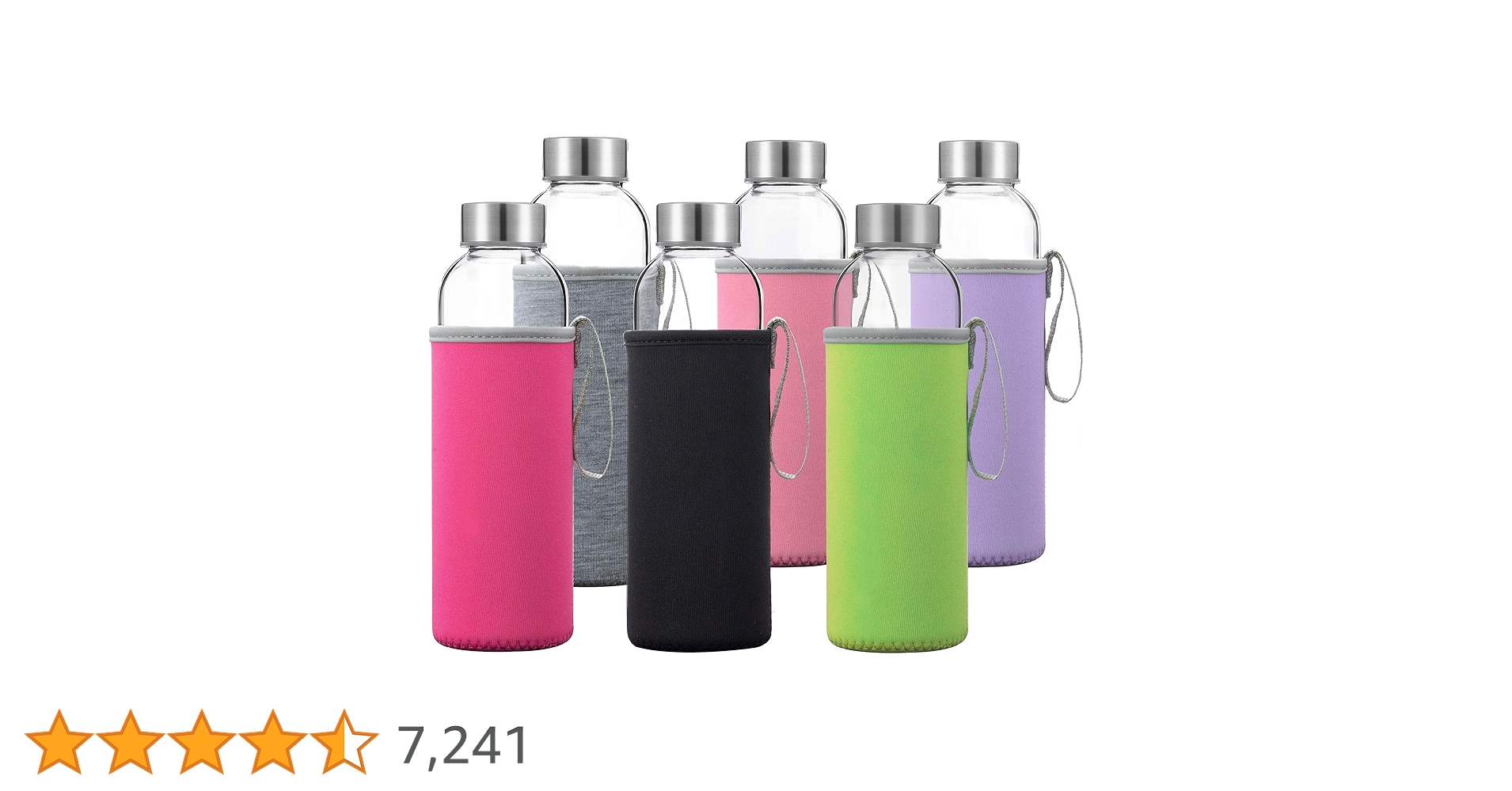 Amazon｜Otis Classic ガラス 水筒 532ml 6個 デラックス セット