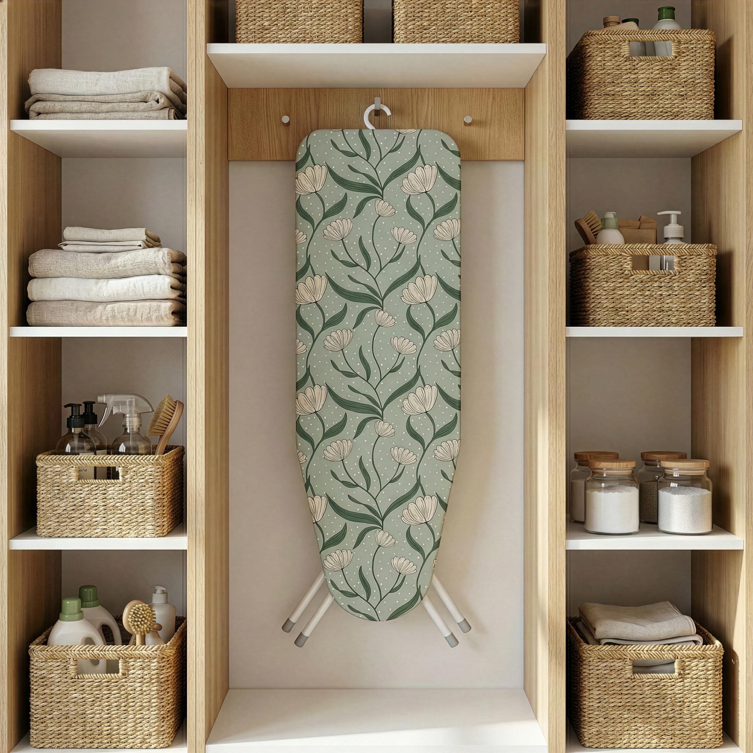 Rörets - Bügelbrett Bolt White | Mit Aufhängehaken & Sicherheitsverriegelung - 38x112 cm - Bügeltisch mit Qualität von Schwedens führender Bügelbrettmarke