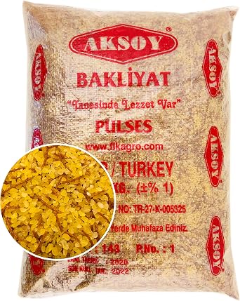 Aksoy Vermicelli Cracked Wheat Bulgur 5KG | Perfect for Pilafs, Soups, Salads & Side Dishes | Non-GMO, Aromatic, Ideal for Mediterranean & Middle Eastern Recipes