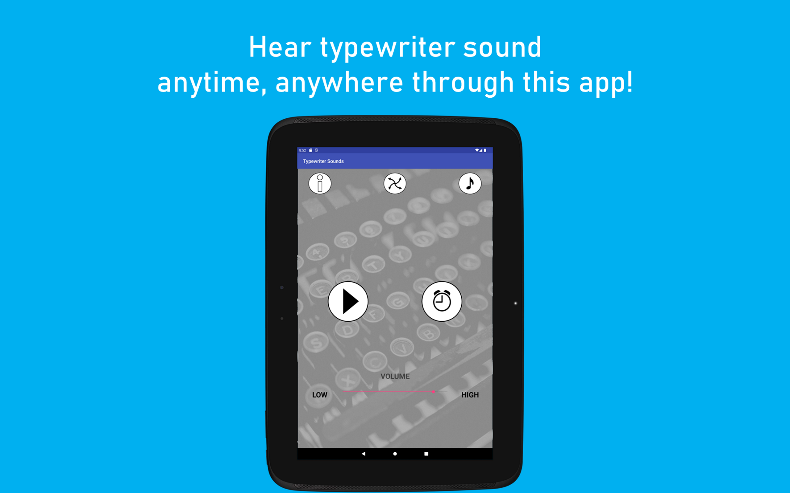 Typewriter Sounds App on Amazon Appstore
