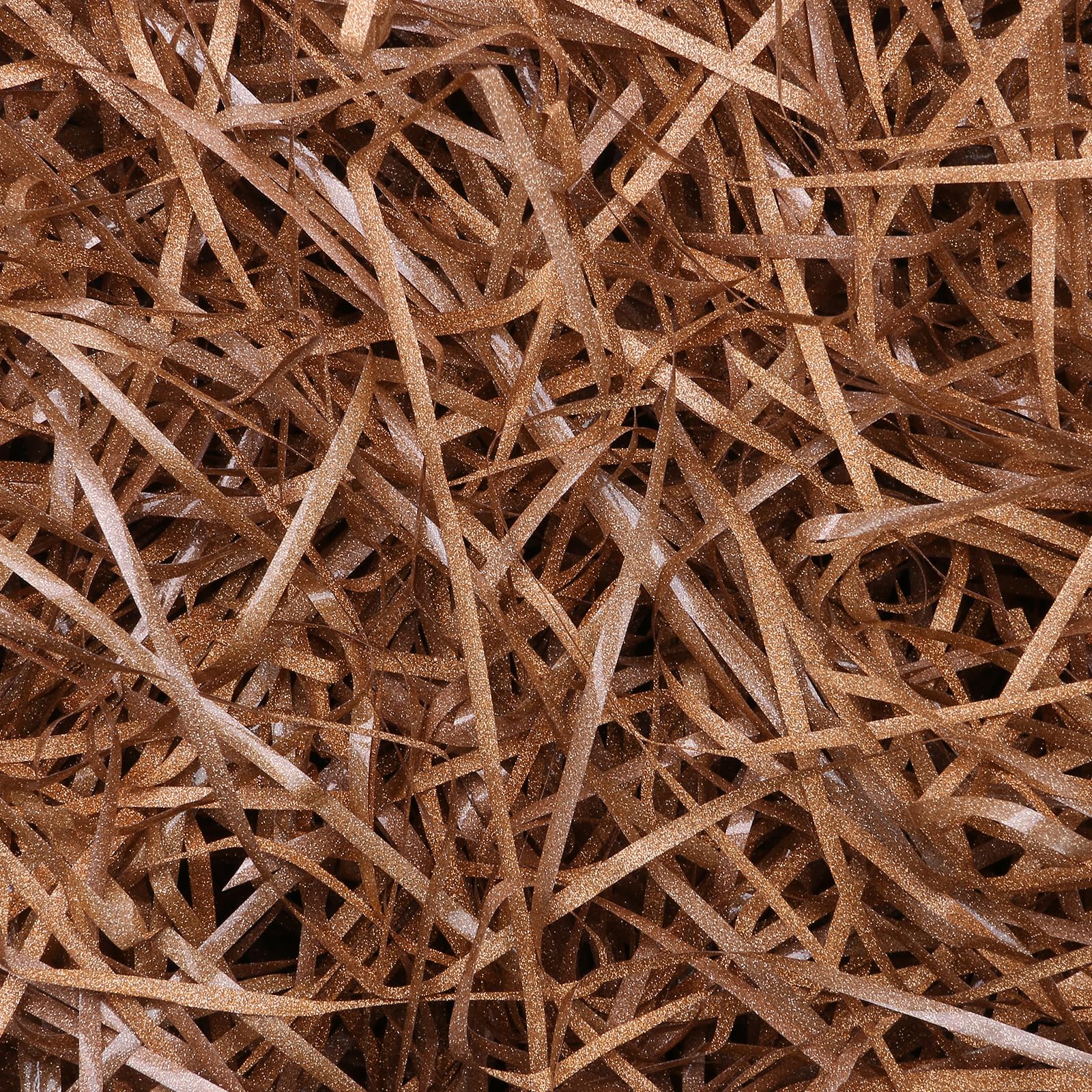 Lyaor 100 g Glitter Shredded Paper Gift Tissue Paper Filling Material Gift Filling Paper Chips Gift Box Decoration for DIY Party Hamper Filling and Gift Packaging - Champagne