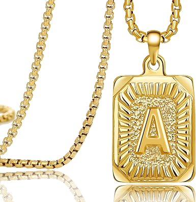 A Letter Necklace Gold Clearance, 60 