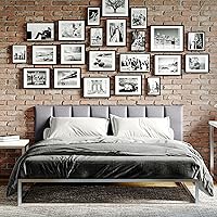 Vista 386 de Jaxx Panelist - Cabecero acolchado moderno, juego de 4 paneles para montar en la pared (cada uno de 11.25 x 38 pulgadas), tamaño King