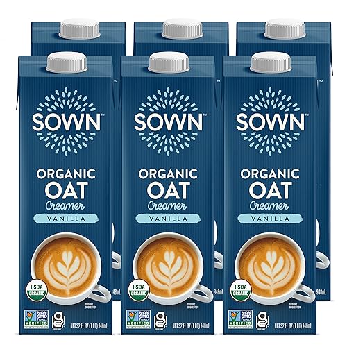 Miniatura 1 de SOWN - Sustituto de crema de avena orgánica para café, sin lácteos, para barista a base de plantas, sin lácteos, vegano, sin gluten, sin