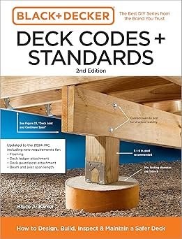 Black and Decker Deck Codes and Standards 2nd Edition: How to Design, Build, Inspect, and Maintain a Safer Deck (Black & Decker Home Improvement Library)-Wow! eBook