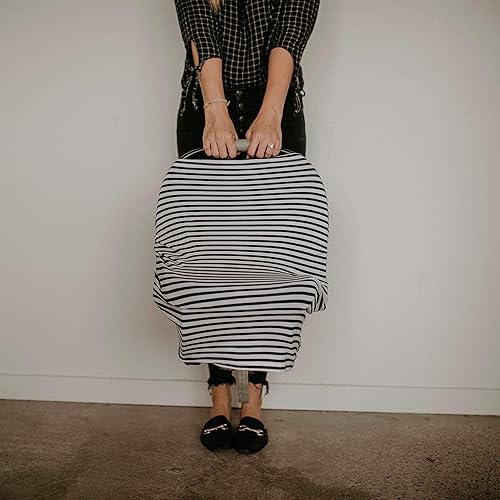 Miniatura 5 de Parker Baby - Cubierta de asiento 4 en 1 para niñas y niños. Tela elástica para asiento de coche, cubierta para amamantar, cubierta para el carro de