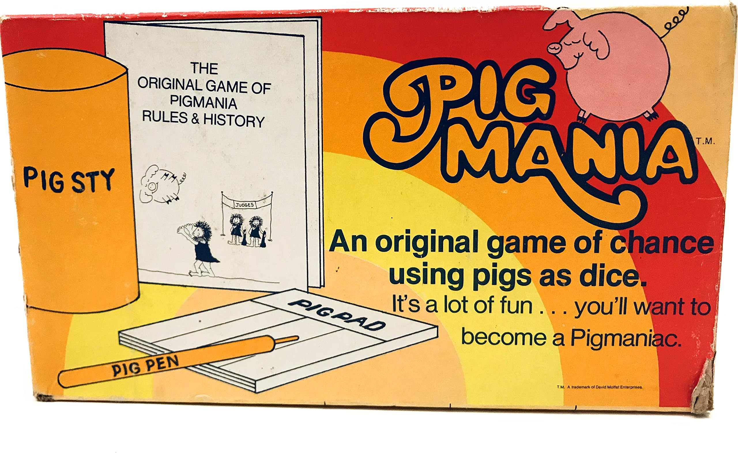Pig Mania: an Original Game of Chance Using Pigs as dice (1977)