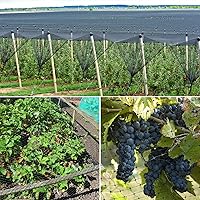 Vista 6 de CandyHome Red para pájaros para jardín, barrera reutilizable de 13 x 33 pies para plantas, red de malla para plantas que protege árboles frutales