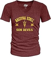 Vista 2 de Blue 84 NCAA Camiseta de mujer de tres combinaciones con mascota