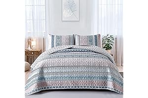 WONGS BEDDING Boho Quilt Set Full Size