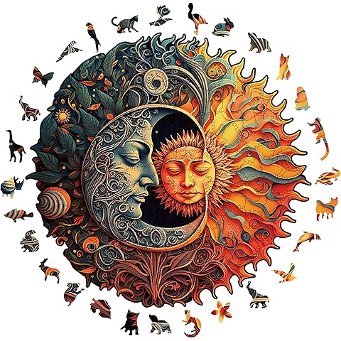 Wooden Puzzles for Adults, 200 Pieces Wood Puzzles, Irregular Animal Shaped Unique ...