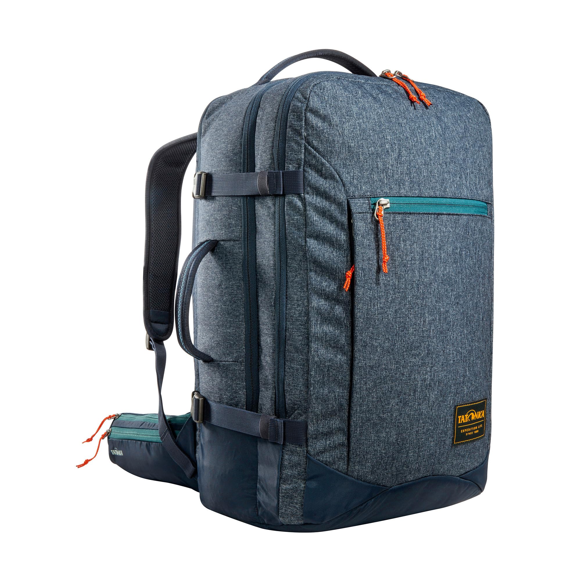 Tatonka Travel Backpack Traveller Pack 35 L - Hand Luggage Backpack with Laptop Compartment and Stowable Shoulder Straps (Navy)