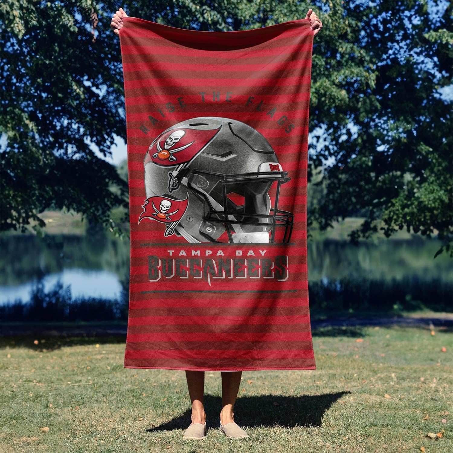 Northwest NFL Tampa Bay Buccaneers 2-Pack Beach Towel Set, 30" x 60" Each, Standard, Team Colors - Image 5