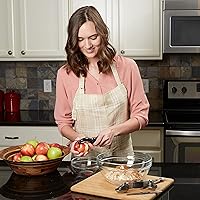 Vista 9 de Spring Chef Pelador de Verduras Giratorio Premium, Mango de Agarre Suave y Cuchillas de Acero Inoxidable Ultra Afiladas - Pelador de Cocina Perfecto