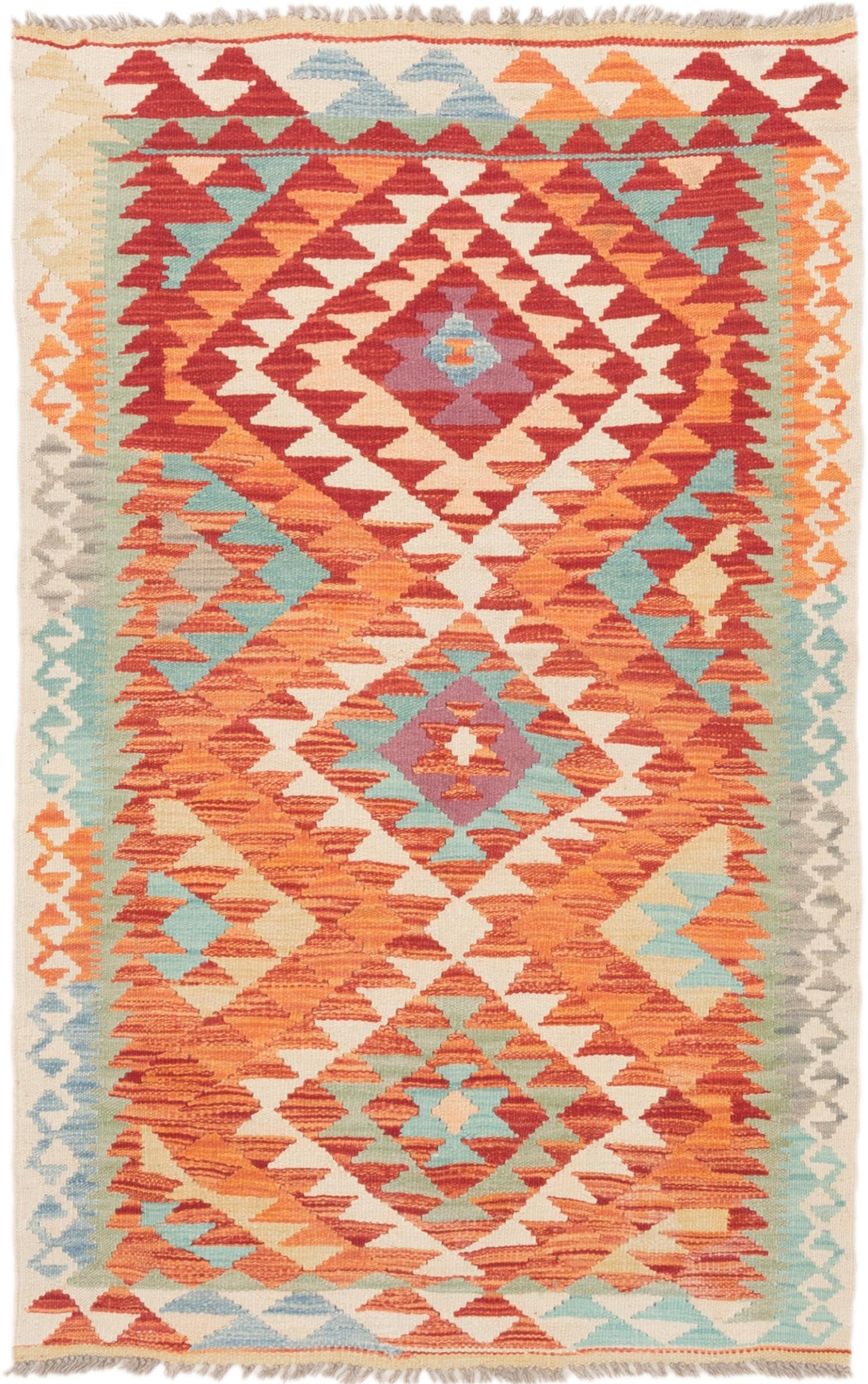 Kilim afghan tapis d'orient authentique pour réchauffer une chambre ou un bureau