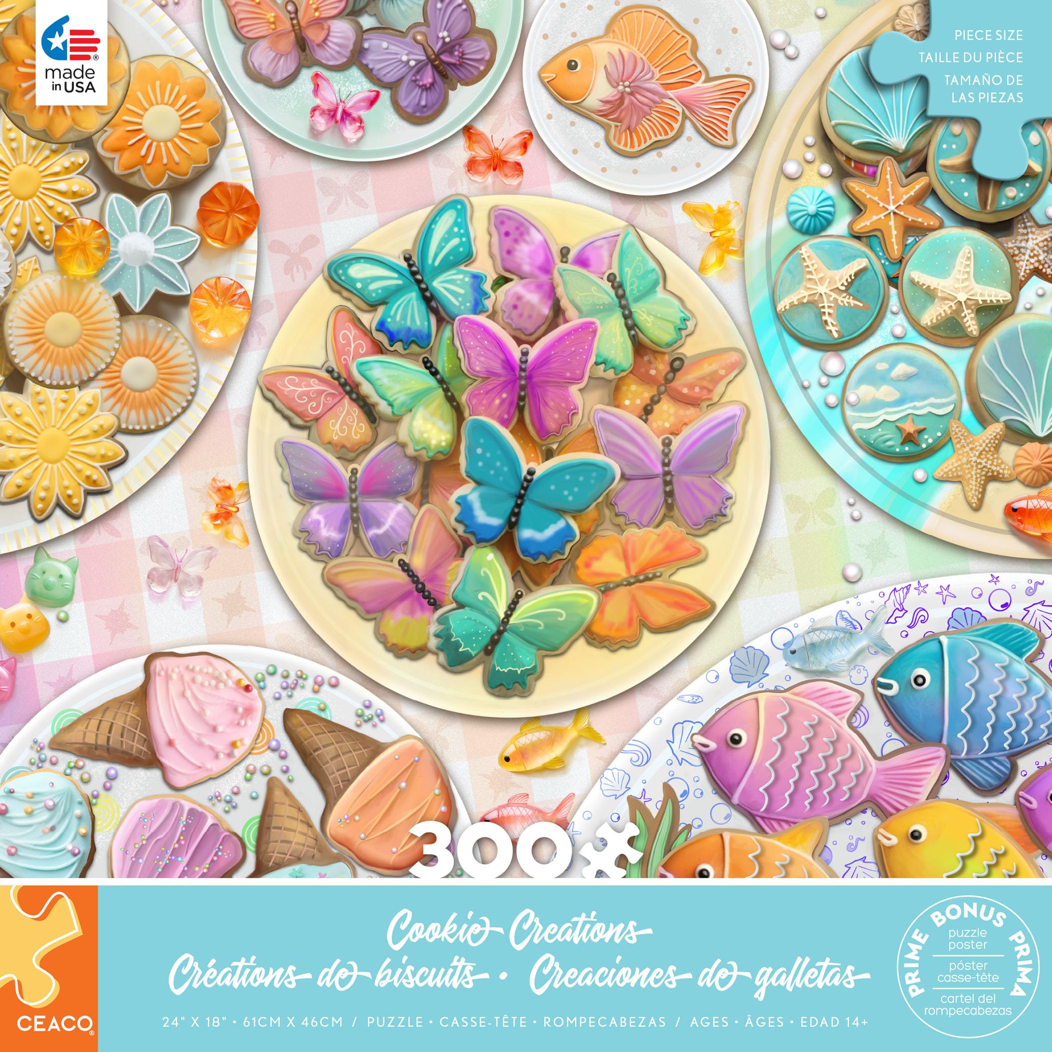 Amazon.com: Ceaco – Cookie Creations Puzzle 300 Oversized Pieces
