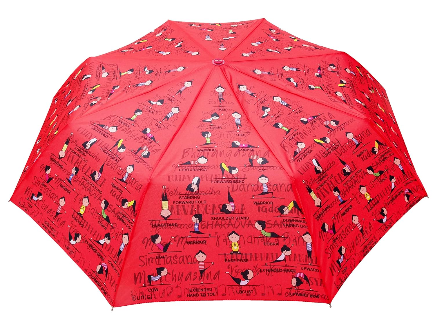 Buy Sun Umbrella Multi Folding Umbrella (Yoga Windproof 3 Fold) at