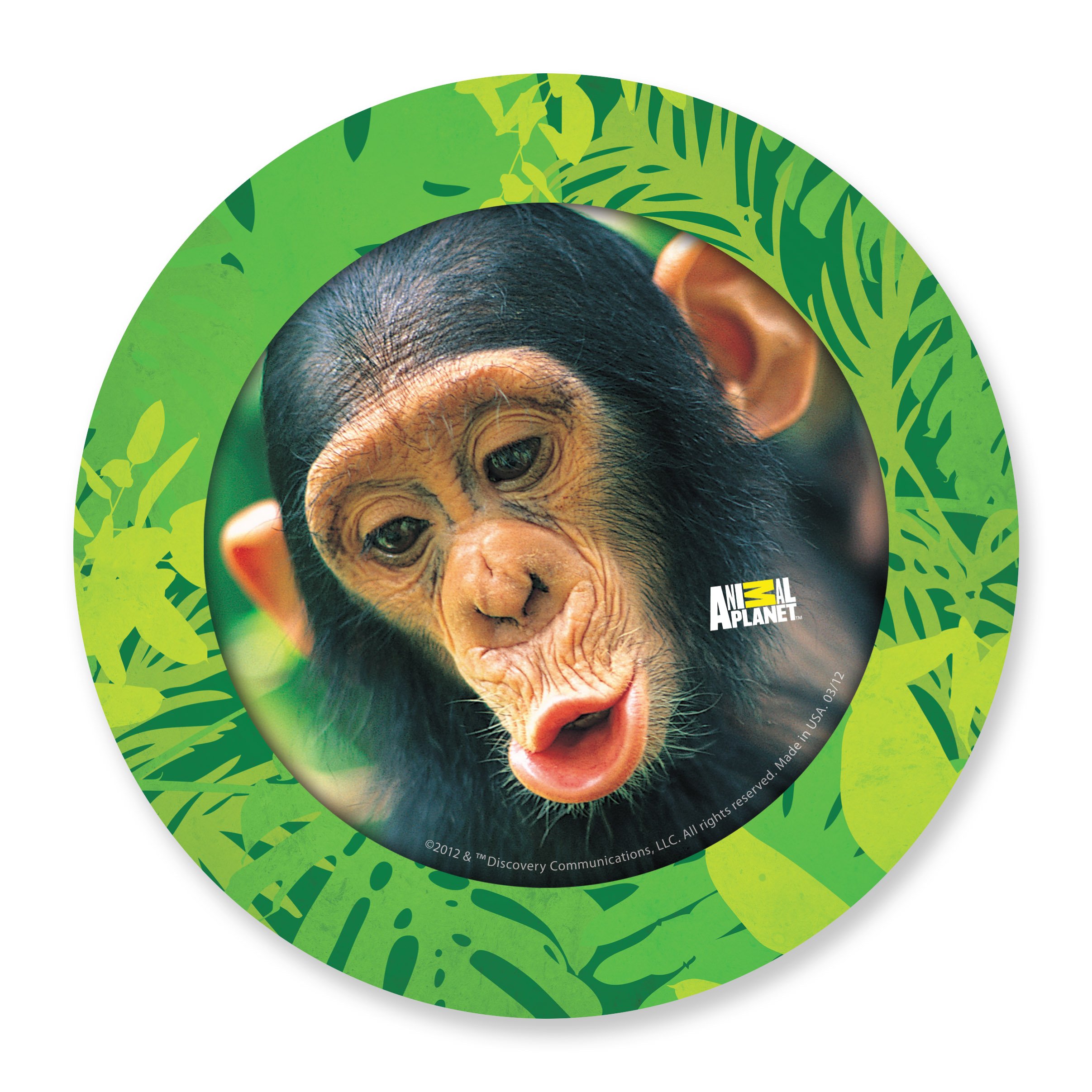 Primary Colors 7-Inch Animal Planet Party Plates, Set of 8 (878)